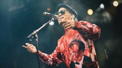 Anderson .Paak performs at the Mojave tent during the 2023 Coachella Valley Music and Arts Festival on April 21, 2023 in Indio, California.