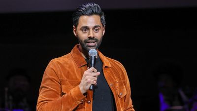 Hasan Minhaj performs during the 16th Annual Stand Up For Heroes Benefit presented by Bob Woodruff Foundation and NY Comedy Festival at David Geffen Hall on November 07, 2022 in New York City.