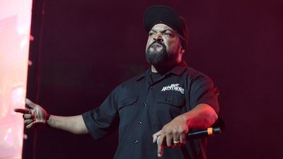 Ice Cube performs during the V101.1 Holiday Jam at Golden 1 Center on December 10, 2022 in Sacramento, California.