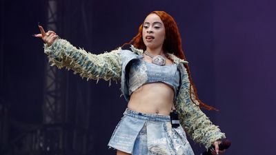 Ice Spice performs during the 2023 Governors Ball Music Festival at Flushing Meadows Corona Park on June 09, 2023 in New York City.