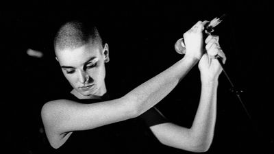 Irish singer Sinead O'Connor performs at Paradiso in Amsterdam on March 3, 1988.