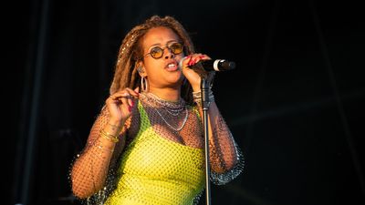 Kelis performs at the Mighty Hoopla Festival 2023 at Brockwell Park on June 03, 2023 in London, England