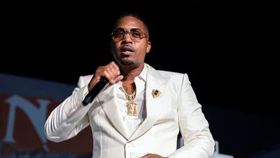 Nas attends Nas & Hennessy Hip-Hop's 50th Anniversary Limited Edition Bottle Celebration on July 20, 2023 in New York City.
