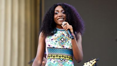 Noname performs at The Greek Theatre on June 10, 2022 in Berkeley, California.