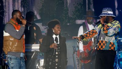 Pras Michel, Lauryn Hill, and Wyclef Jean of The Fugees perform during the 2023 The Roots Picnic at The Mann on June 03, 2023 in Philadelphia, Pennsylvania.