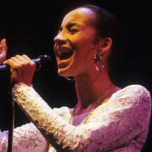 Sade performs on stage at Ahoy, Rotterdam, Netherlands, 11th November 1988.