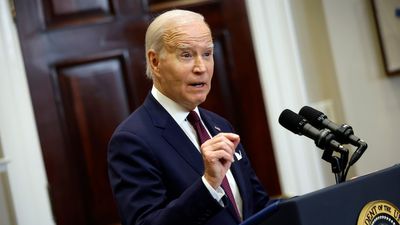 U.S. President Joe Biden makes a statement about the Supreme Court’s decision on affirmative action in higher education in the Roosevelt Room at the White House on June 29, 2023 in Washington, DC.