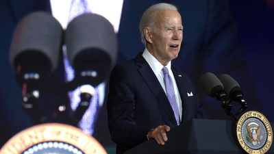 U.S. President Joe Biden speaks during a Juneteenth concert on the South Lawn of the White House on June 13, 2023 in Washington, DC.