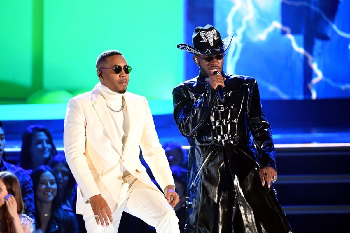 Lil Nas X 2020 Grammy Awards Jacket Pants Hat Black White