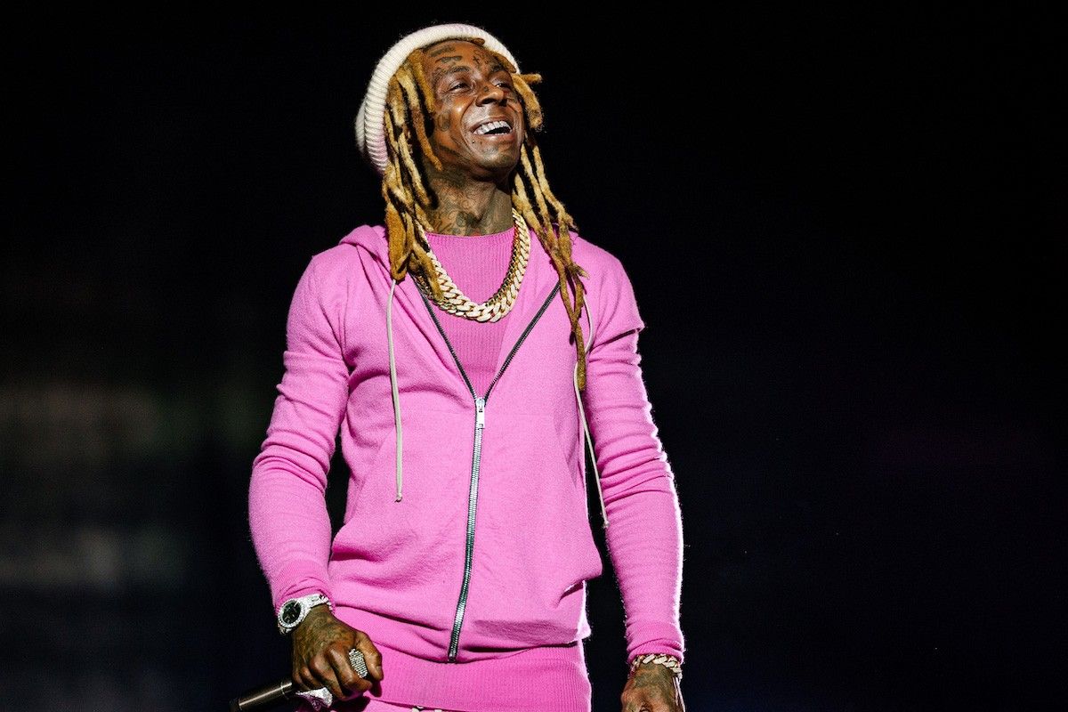 Lil Wayne performs during day 3 of the 2023 ESSENCE Festival Of Culture™ at Caesars Superdome on July 02, 2023 in New Orleans, Louisiana.