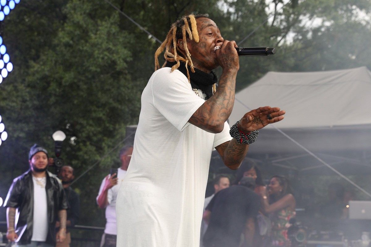 Lil Wayne performs during the 50th Anniversary Of Hip-Hop party on September 09, 2023 in Washington, DC.