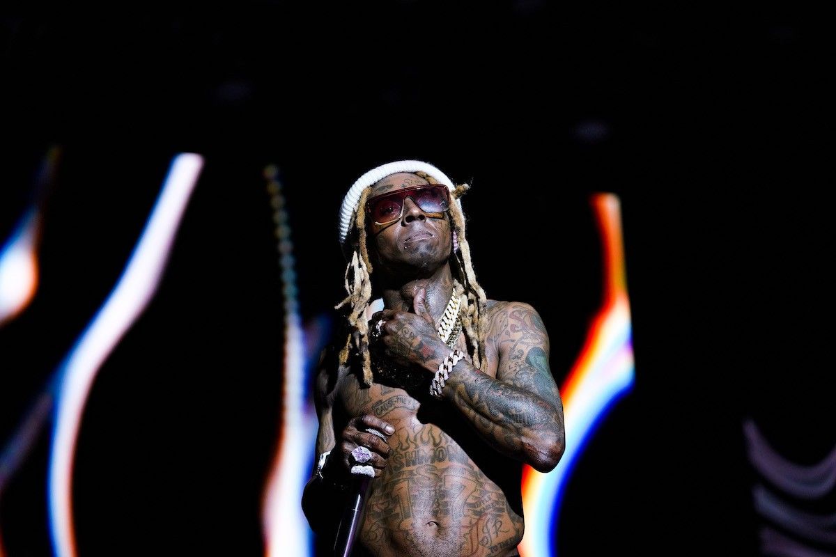 Lil Wayne performs onstage during day 3 of the 2023 ESSENCE Festival Of Culture™ at Caesars Superdome on July 02, 2023 in New Orleans, Louisiana.