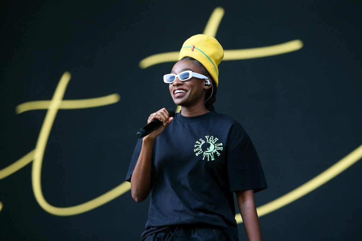 Little Simz performs on Main Stage East on Day 2 of Leeds Festival on August 27, 2022 in Leeds, England (photo by Matthew Baker/Getty Images).
