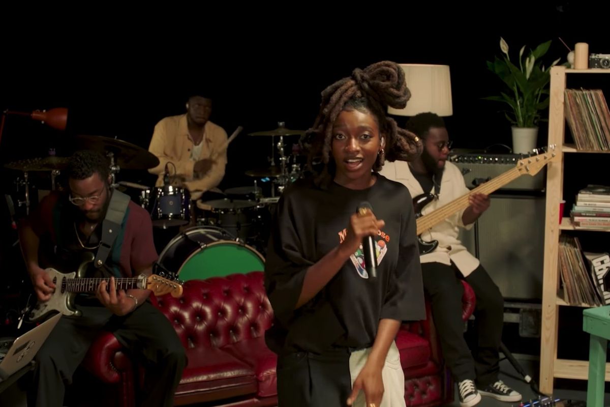Little Simz performs with her band for NPR Music's Tiny Desk Concert series.