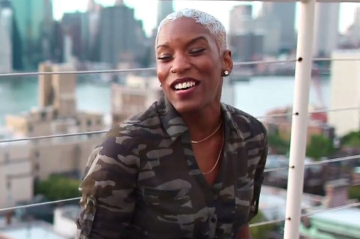 Liv Warfield [NPG] "Catch Me If You Can" live on a Brooklyn rooftop