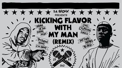 lord finesse percee p artwork/cover for kickin flavor with my man remix