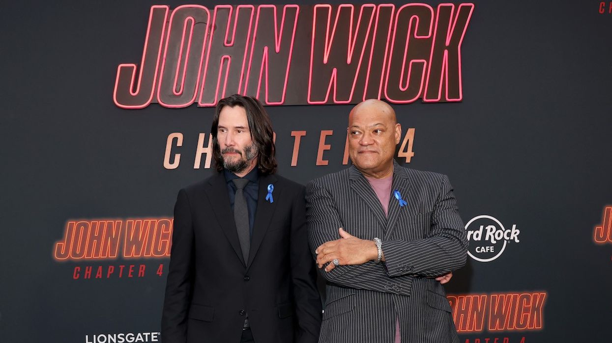 John Wick: Chapter 4 on X: Keanu Reeves, Laurence Fishburne
