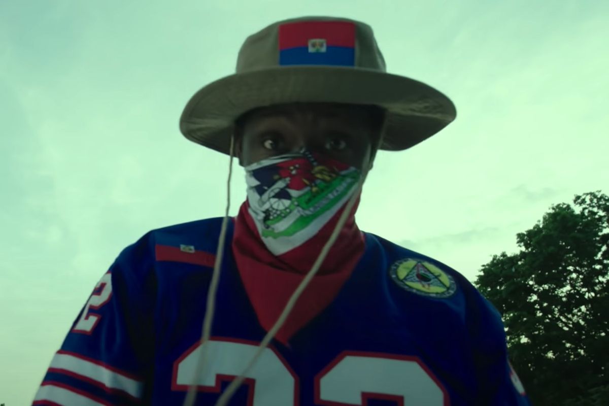 Mach-Hommy in the video for "NO BLOOD, NO SWEAT"