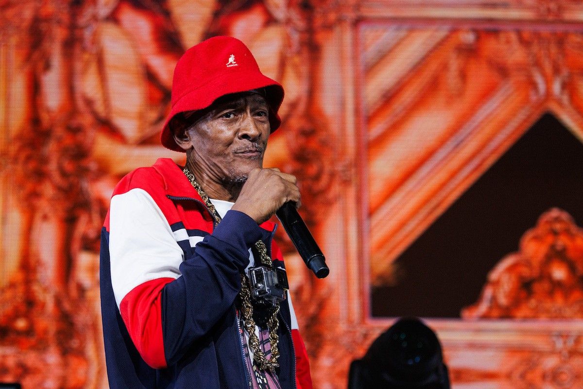 Mc Shan performs during the "Dj Cassidy's Pass the Mic Live" at Radio City Music Hall on July 21, 2023 in New York City.