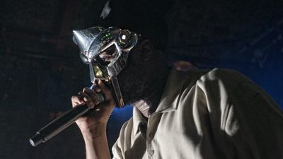 MF DOOM performs on stage at The Arches on November 3, 2011 in Glasgow, United Kingdom.