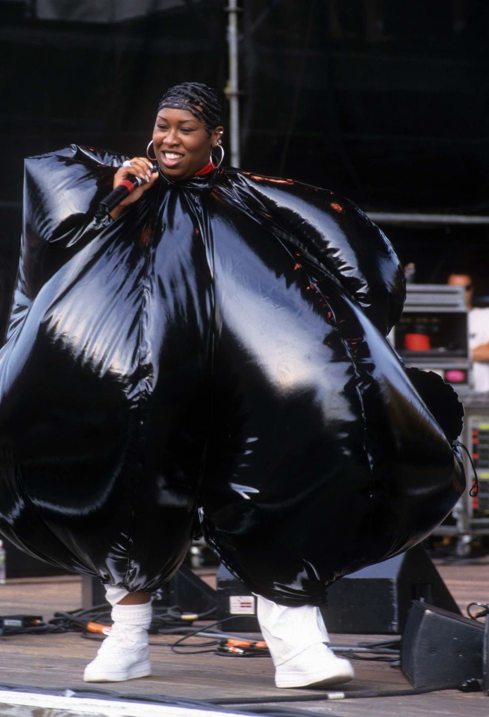 Missy Elliott performs at Lilith Fair at Jones Beach, New York, New York, July 16, 1998.