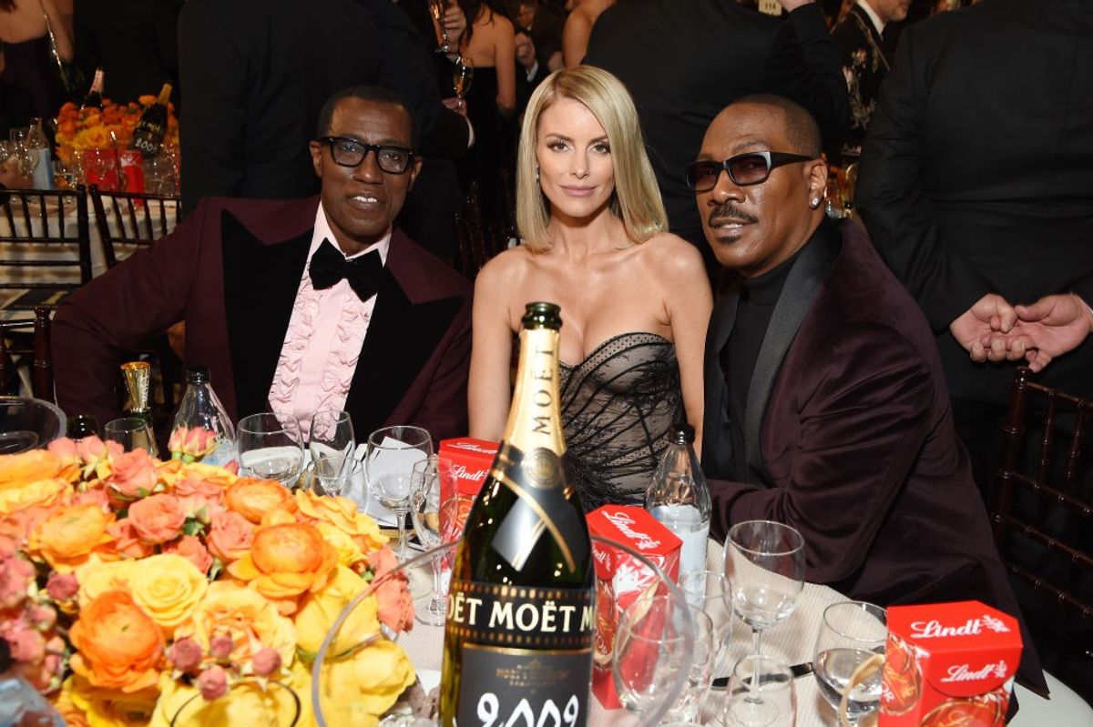 Moet and chandon at the 77th annual golden globe awards inside