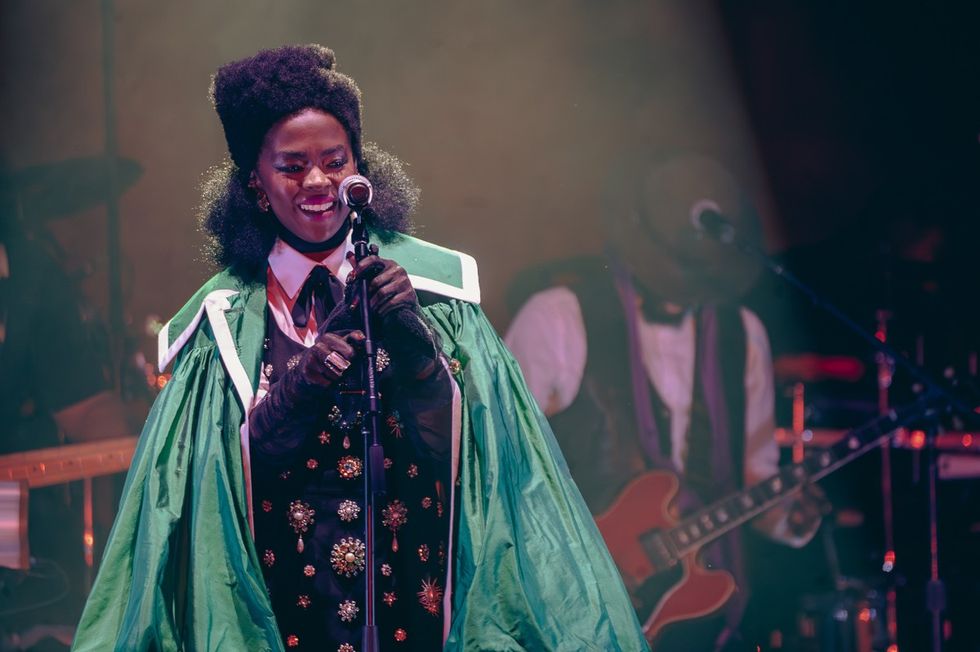Ms Lauryn Hill, on stage at the Roots Picnic 2023. 