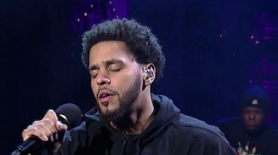 NC MC J. Cole Hit The Late Night Stage On Wednesday Night To Perform "Be Free" From His 'Forest Hills Drive' LP Live On The Late Show With David Letterman.