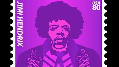 new Jimi Hendrix commemorative stamp from the USPS