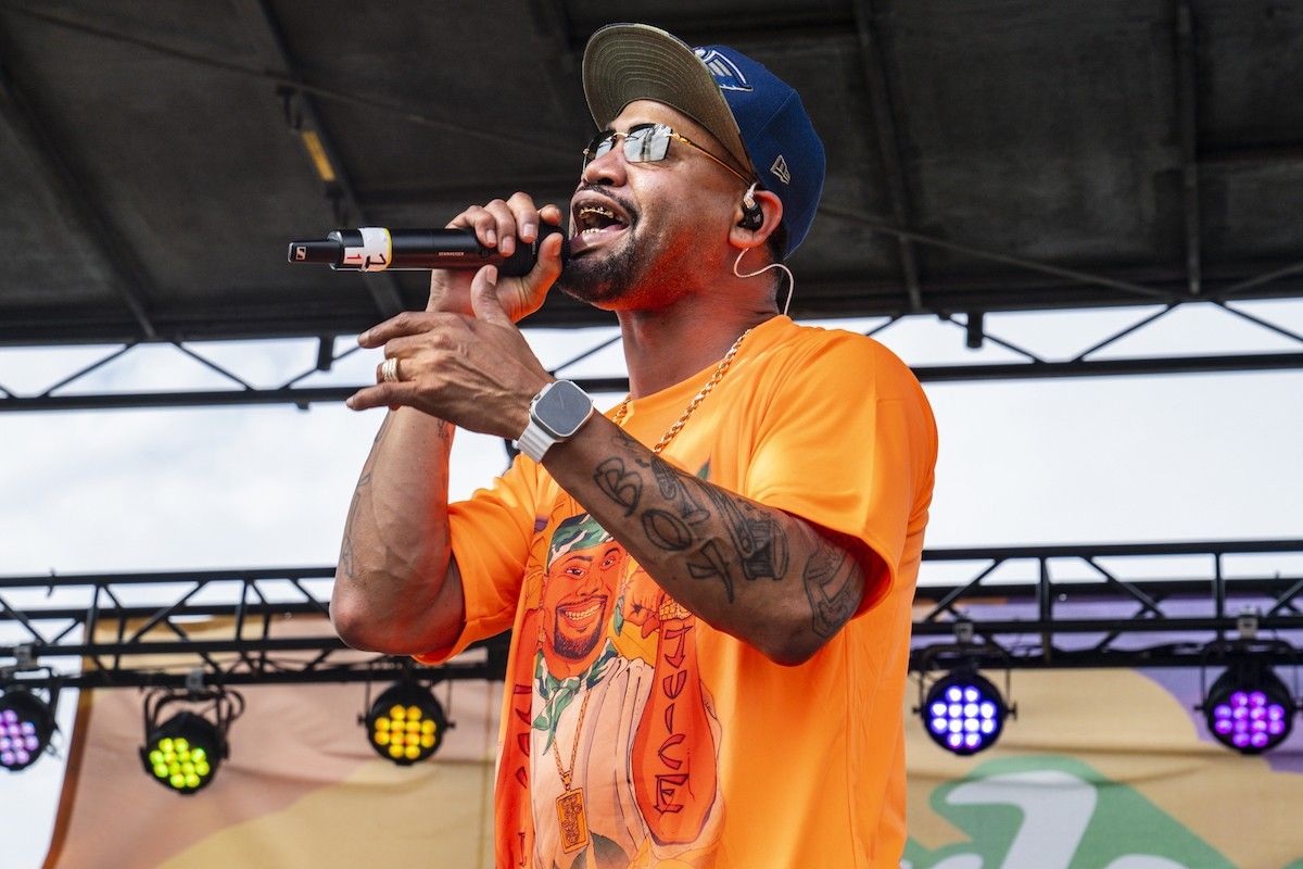 New Orleans rapper Juvenile performs during Bayou Boogaloo on May 21, 2023 in New Orleans, Louisiana.