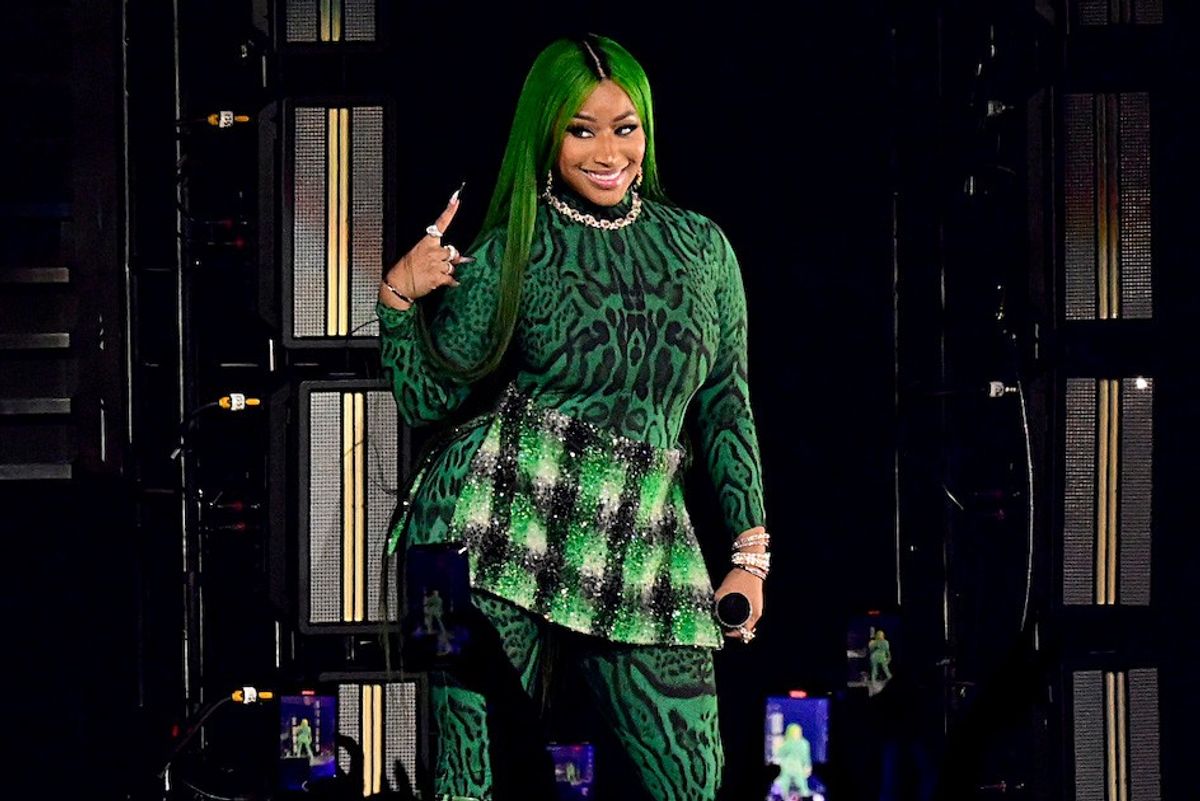 Nicki Minaj performs onstage during Powerhouse NYC on October 29, 2022 in Newark, New Jersey (photo by Roy Rochlin).