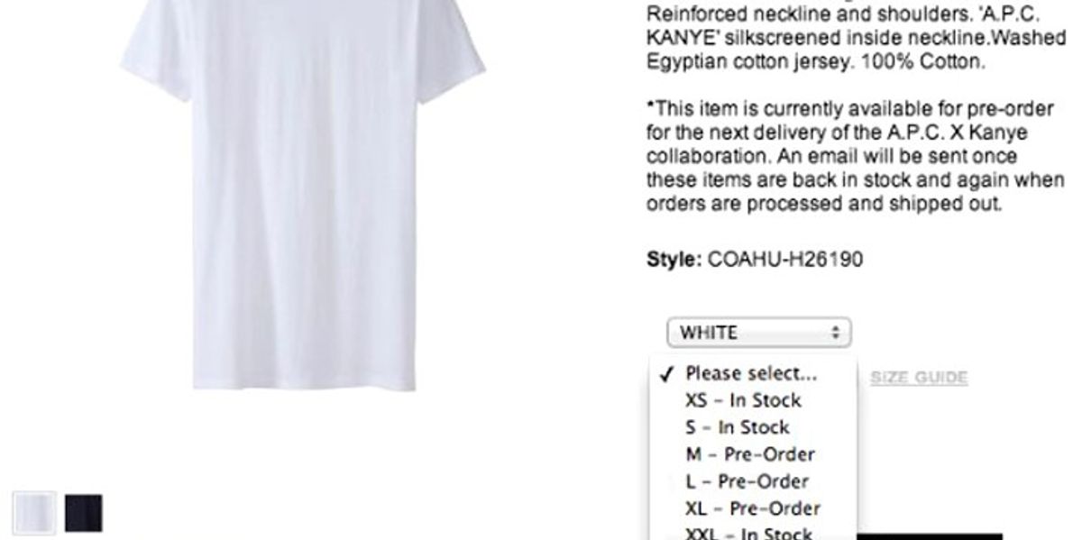 Not Player: Kanye West's $120 Plain White "Hiphop" T-Shirt Sells Instantly - Okayplayer