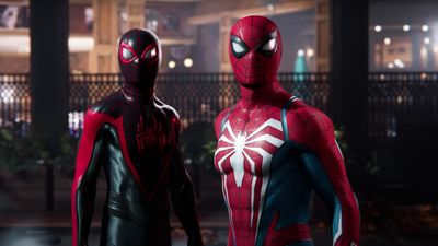 Peter Parker and Miles Morales appear together in a trailer for Insomniac's Spider-Man 2 video game.