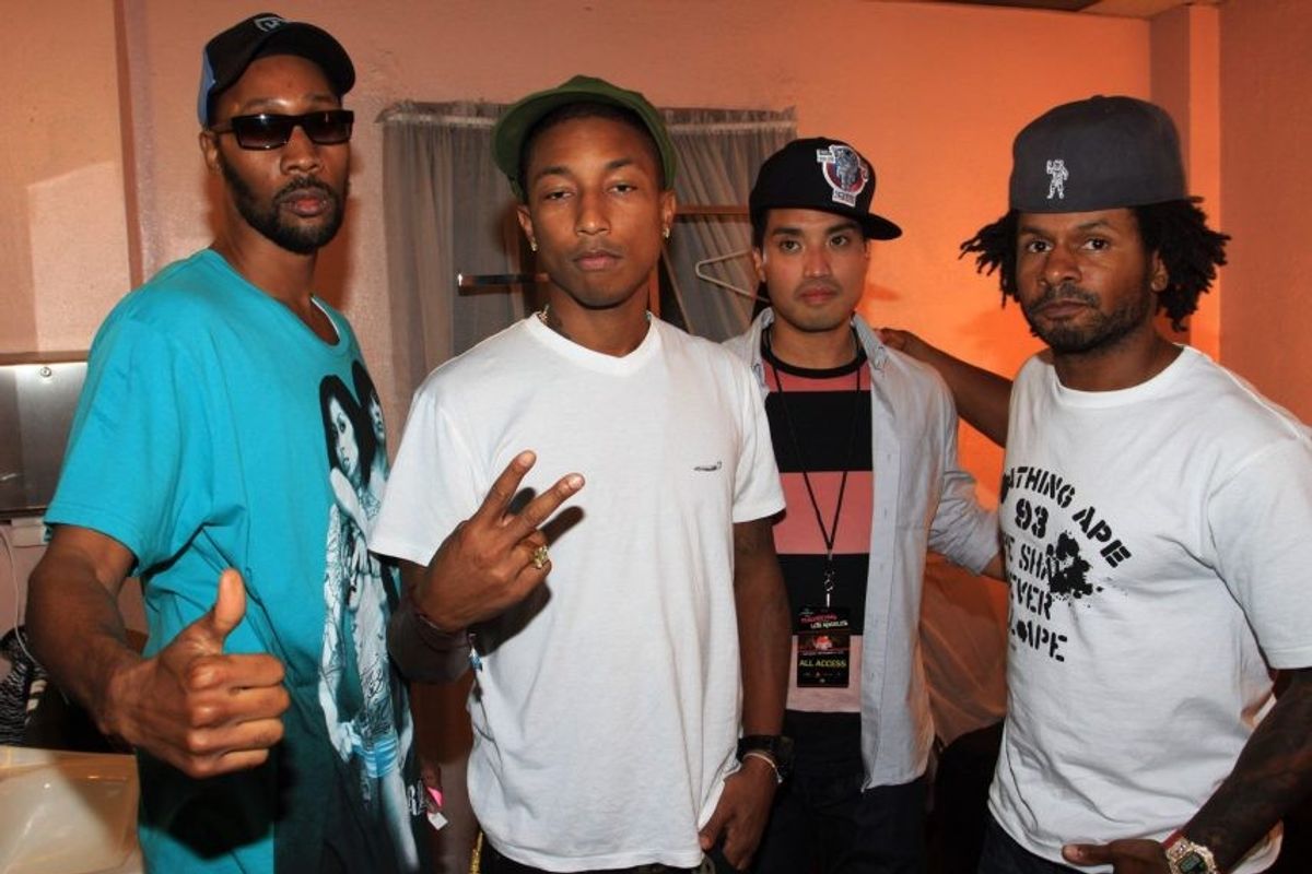 Pharrell and RZA at Perez Hilton's One Night In Los Angeles