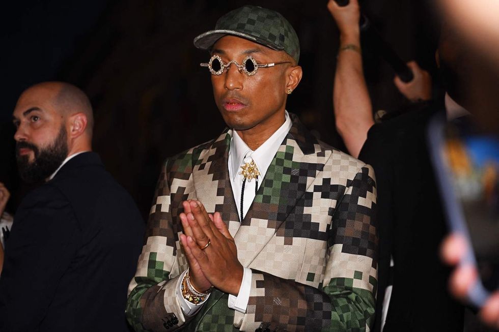 Pharrell Williams Wears Louis Vuitton Green Jacket: Paris Fashion Week –  Robb Report