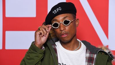 Pharrell Williams Shiny Sunglasses