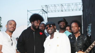 The Roots, posing at 5th annual Roots Picnic at Festival Pier, Penn's Landing, Philadelphia