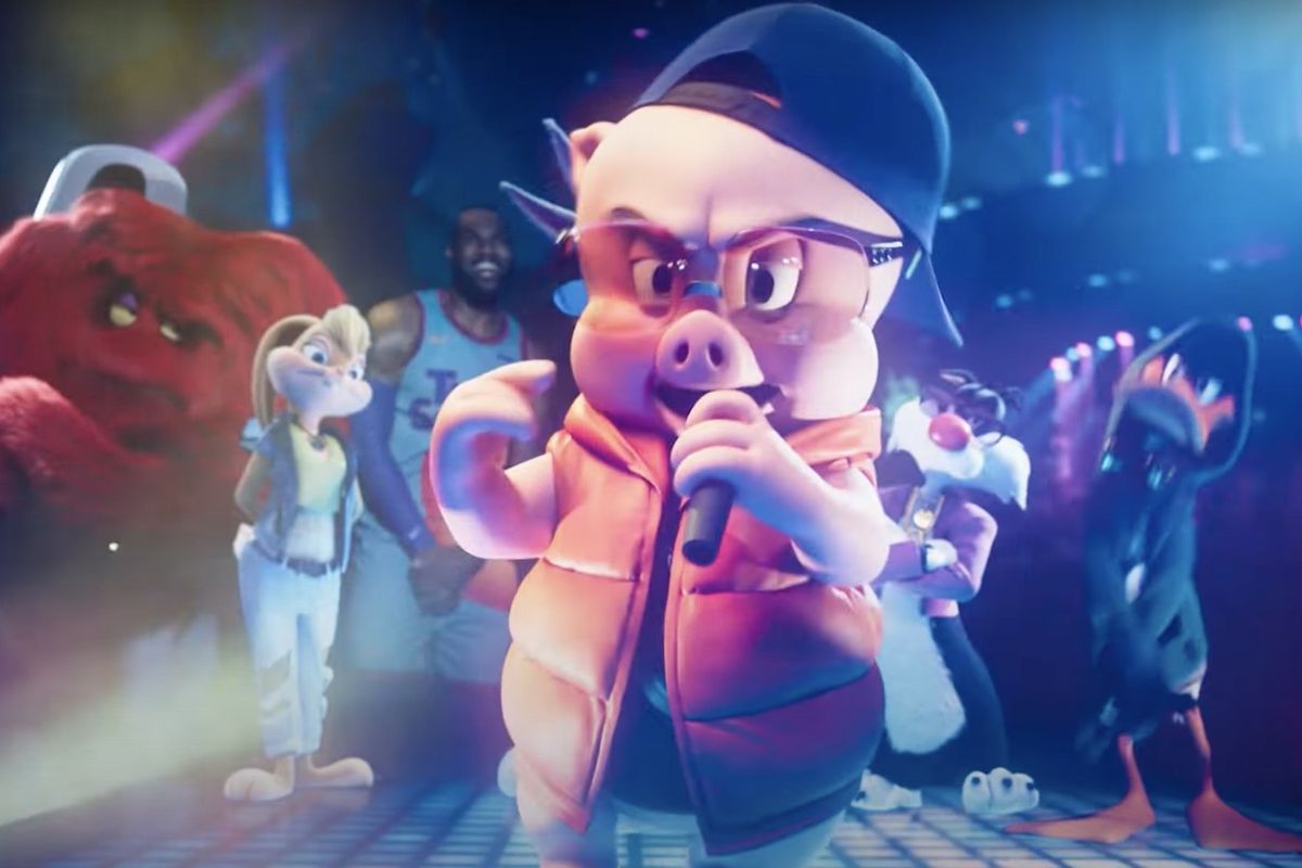 Porky the pig rapping space jam A New Legacy