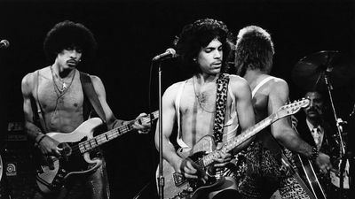 Prince performing in the UK on the Dirty Mind tour in 1981 .