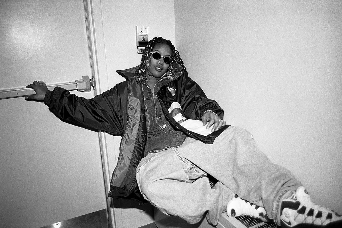Rapper Da Brat poses for photos at the South Shore Cultural Center in Chicago, Illinois in February1996.