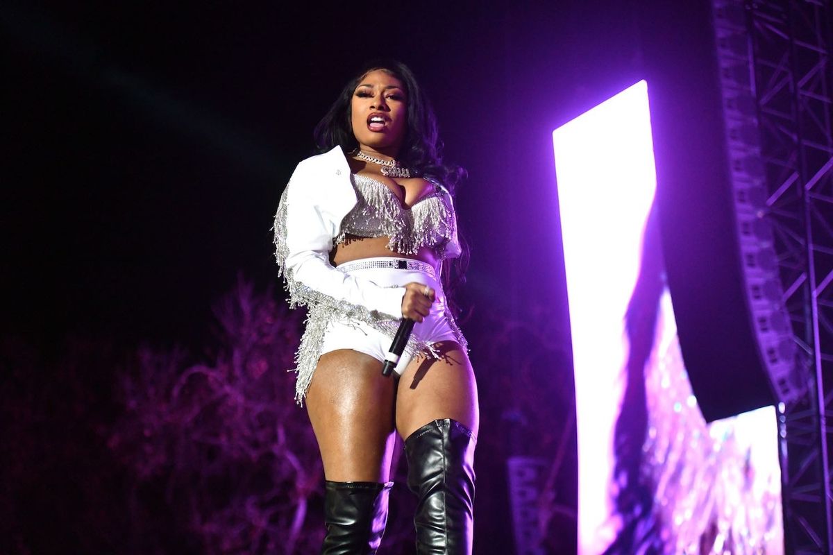 Rapper Megan Thee Stallion performs onstage during day 2 of the Rolling Loud Festival at Banc of California Stadium on December 15, 2019 in Los Angeles, California.