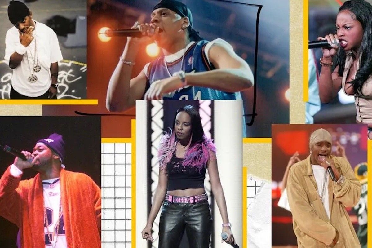 rappers in a collage