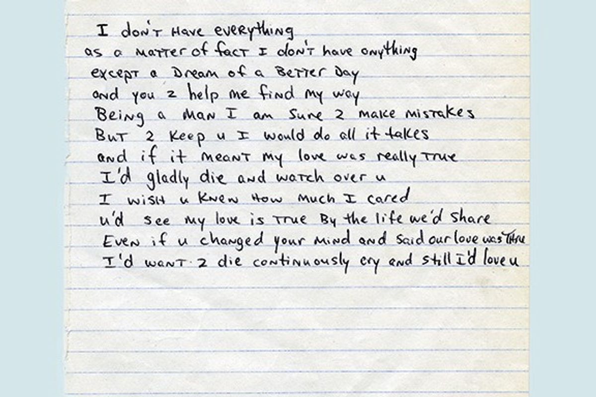 Read Early Poems & Letters From A 17-Year-Old Tupac