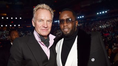 Recording artists Sting and Sean "Diddy" Combs attend the 60th Annual GRAMMY Awards at Madison Square Garden on January 28, 2018 in New York City