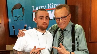 Revisiting the late talk show host's chats with iconic musicians.  Journalist, talk show host, and inquisitive everyman, Larry King died on Saturday morning at the age of 87. Known for his candid questioning, broad interests, and an unbridled fandom of his guests, King found a slot for himself in every news cycle iteration since the mid-50s.  During his first 30 years in years in journalism, King jumped from radio to print to a primetime slot on CNN with Larry King Live in 1985, quickly establishing himself as the face of the network. King's namesake program ran for 25 years and featured over 6,000 interviews with everyone from Jerry Seinfeld to The Dalia Lama to Amber Rose to Mike Tyson (several times over,) to every US president since Ford. And somewhere in the mix, King managed to fit in a UFO truther (or twelve), making for some stellar conspiracy theory fodder over the years.  After retiring from CNN in 2010, King went on to found his own digital media company, Ora TV, where he continued to interview some of the most notable names in entertainment, sports, and politics, on Larry King Now. It was on Ora that King finally began to dig deeper into contemporary music after years of only peppering his schedule with musicians. That said, he did sit with some of the most impactful singers and musicians of any generation between his two shows. And most of them made for riveting and occasionally outright adorable TV moments. As we celebrate King's legacy, there's no better time to revisit some of his chats with music icons. Scroll on to see Larry King chop it up with Prince, Beyoncé, Janet Jackson, Stevie Wonder, and Mac Miller.  Prince Weeks out from the close of the 20th century, Prince addressed his feud with Warner Bros., why he chose to change his name to a mere symbol, and  Stevie Wonder Beyoncé Janet Jackson Mac Miller