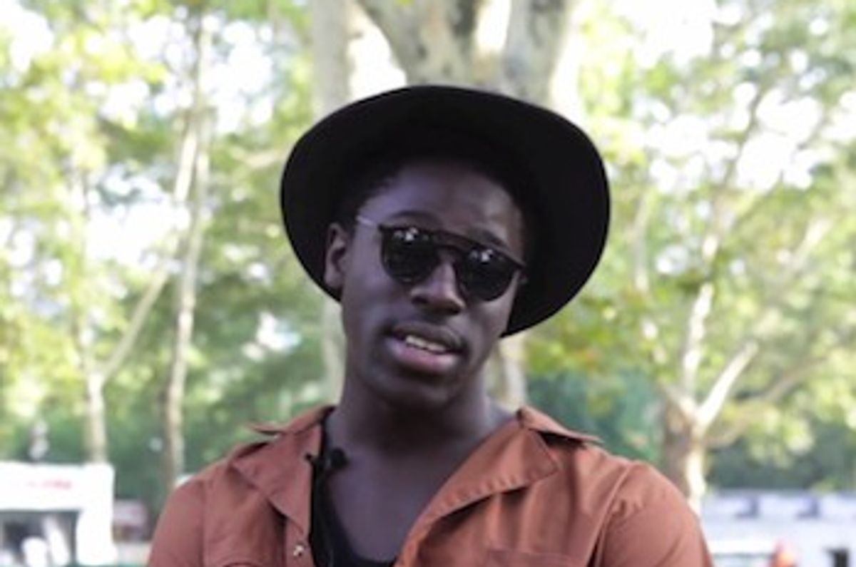 Rising Singer Moses Sumney Sat To Talk The Creative Process Before Crushing The Stage At Okayplayer's 5th & Final Show Of The 2014 Season At Central Park SummerStage.