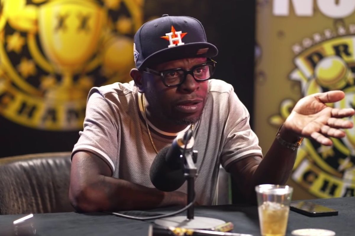 Scarface discussing his career on the Drink Champs podcast.