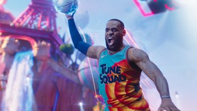 Screenshot of LeBron James in the official trailer for Space Jam: A New Legacy