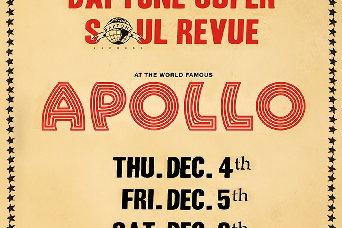 Sharon Jones & Charles Bradley Headline Daptone Records ' Super Soul Revue Live At The Apollo Theater From December 4th - 6th.