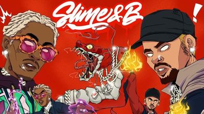 Slime and B Mixtape Cover Art Chris Brown Young Thug
